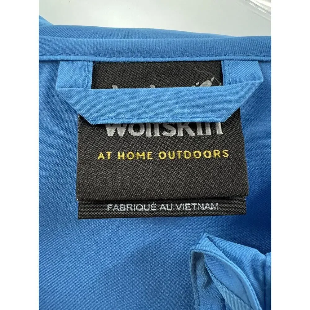 Jack Wolfskin Men’s Long Sleeve Zip Front Jacket Unlined Blue Size Large EUC